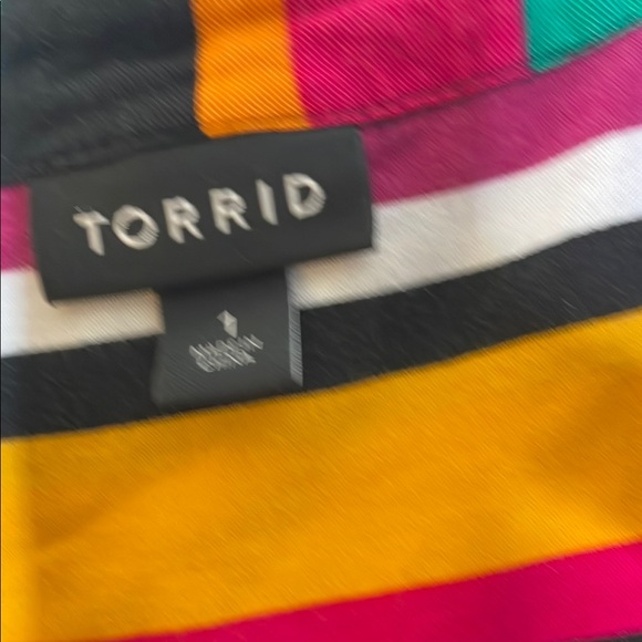 Torrid Pink and Orange V-Neck Maxi Sundress - Picture 2 of 4